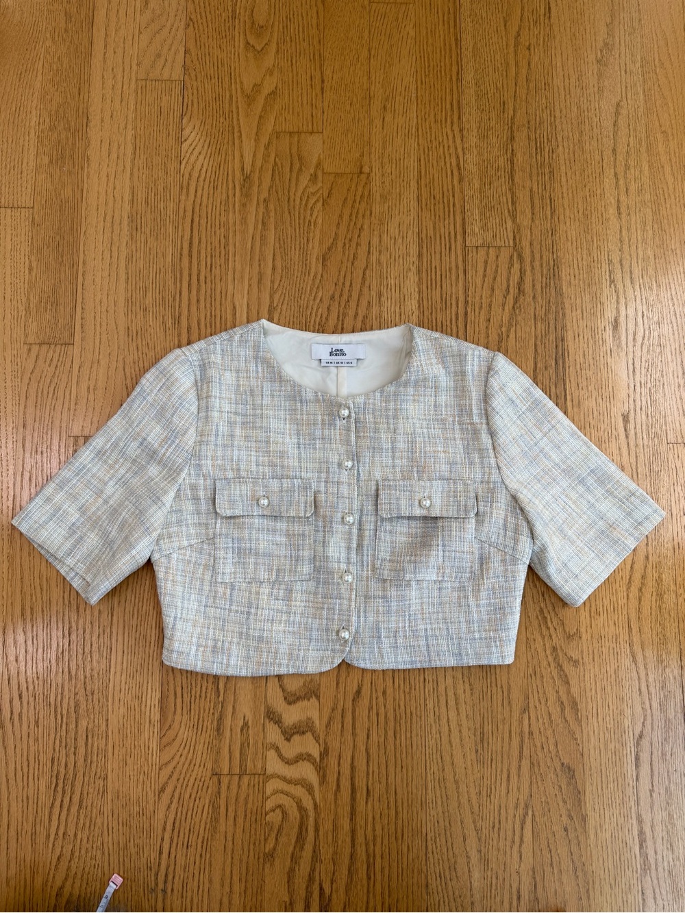 Love Bonito Cropped Tweed Jacket - Picture 6 of 11